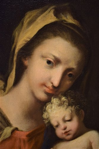 Vierge à L'Enfant et le le petit Saint Jean Baptiste